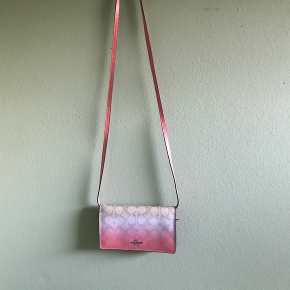 Coach Signature Leather Crossbody Mini Convertible Clutch Bag - Picture 4 of 14